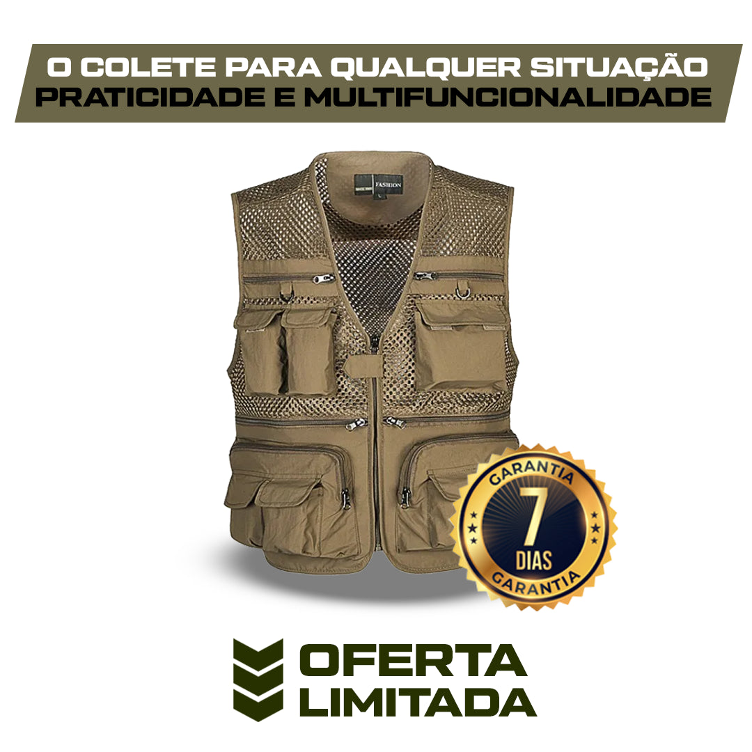 Colete Tático Adventure [PROMOÇÃO E FRETE GRÁTIS APENAS HOJE]