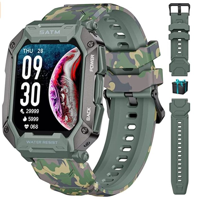 Smartwatch Militar Tactical Max + pulseira brinde