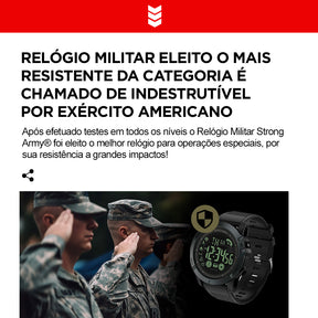 Relógio Militar 48M® | 48 Meses de Bateria [ÚLTIMO DIA DE PROMOÇÃO E FRETE GRÁTIS SOMENTE HOJE]