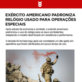 Relógio Militar American Army® | Indestrutível [ÚLTIMO DIA DE PROMOÇÃO E FRETE GRÁTIS SOMENTE HOJE]