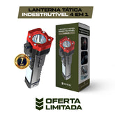 Lanterna Tática Indestrutível 4 em 1 - Ultra Potência - [ÚLTIMO DIA NA PROMOÇÃO E FRETE GRÁTIS]