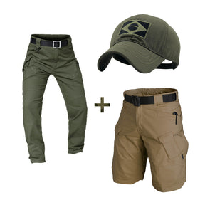 Conjunto Militar  - Calça + Bermuda + Boné Brasil