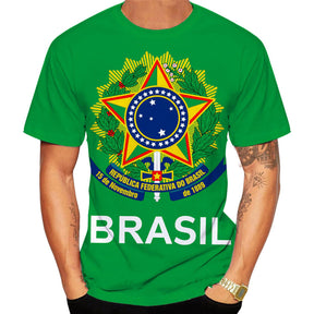 3 Camisetas Brasil Ordem e Progresso